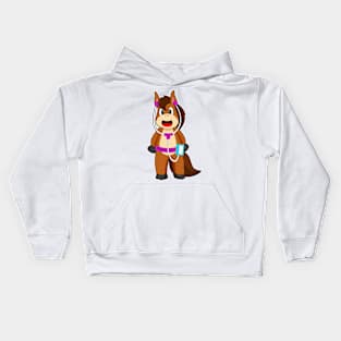 Horse Headphone Music Kids Hoodie